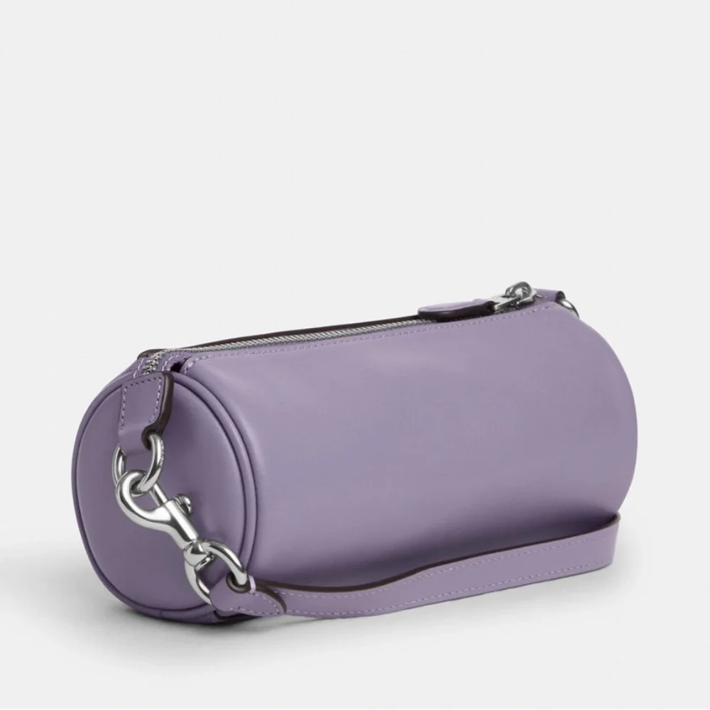 Coach Lavender Leather Barrel Shoulder Bag - Picture 5 of 7